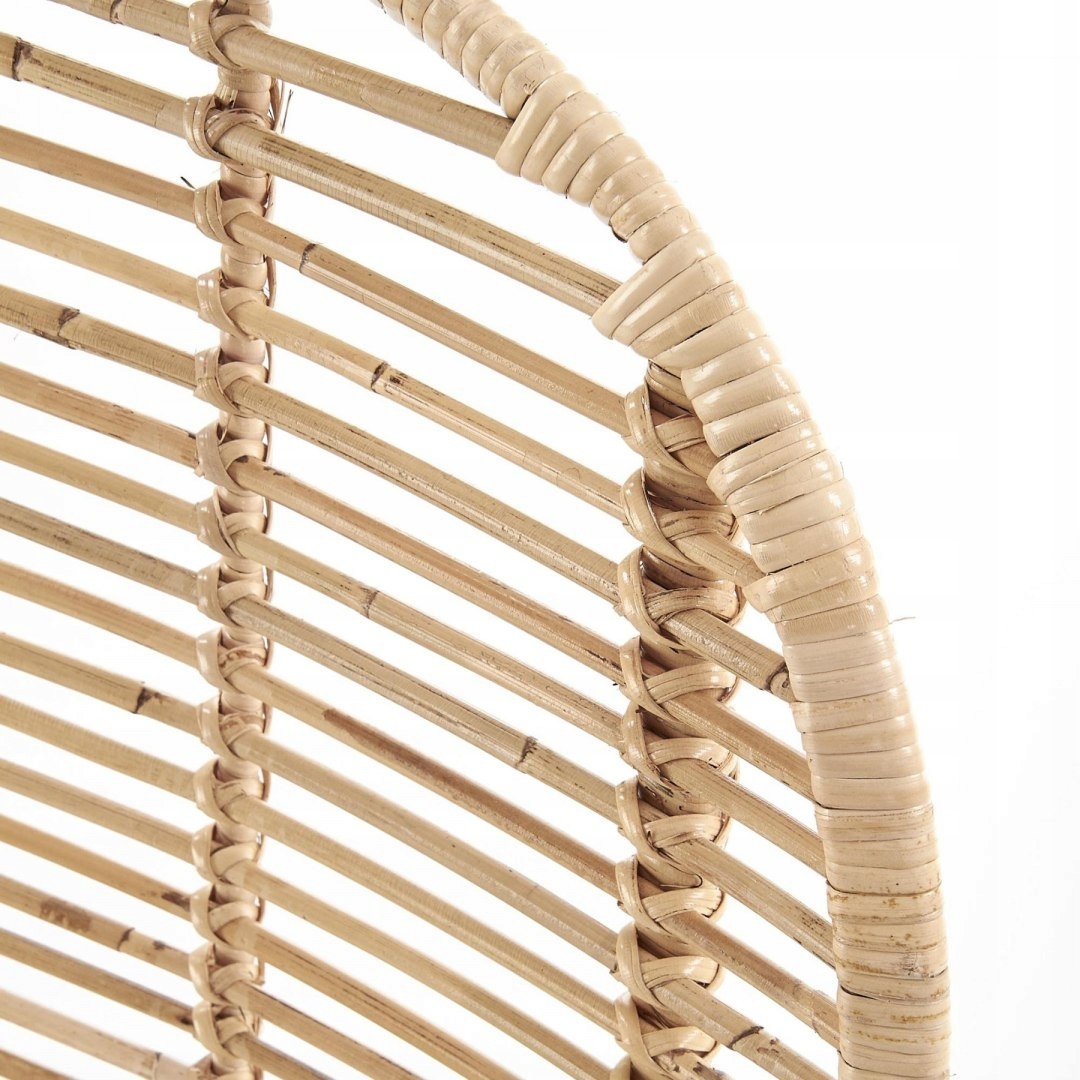 Krzesło rattan naturalny w stylu boho Halmar K337 Szerokość siedziska 44 cm