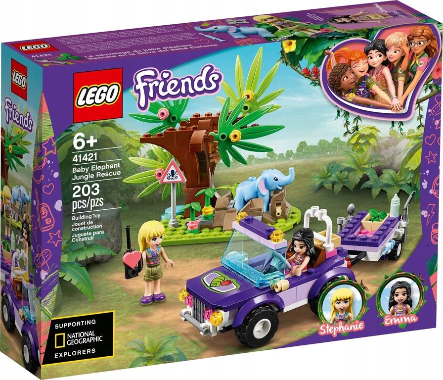 KLOCKI LEGO FRIENDS 41421 NA RATUNEK SŁONIĄTKU