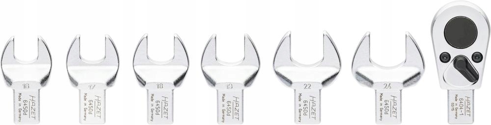 Sada náradia, ploché kľúče s račňou 7-dielna 1/2" Hazet