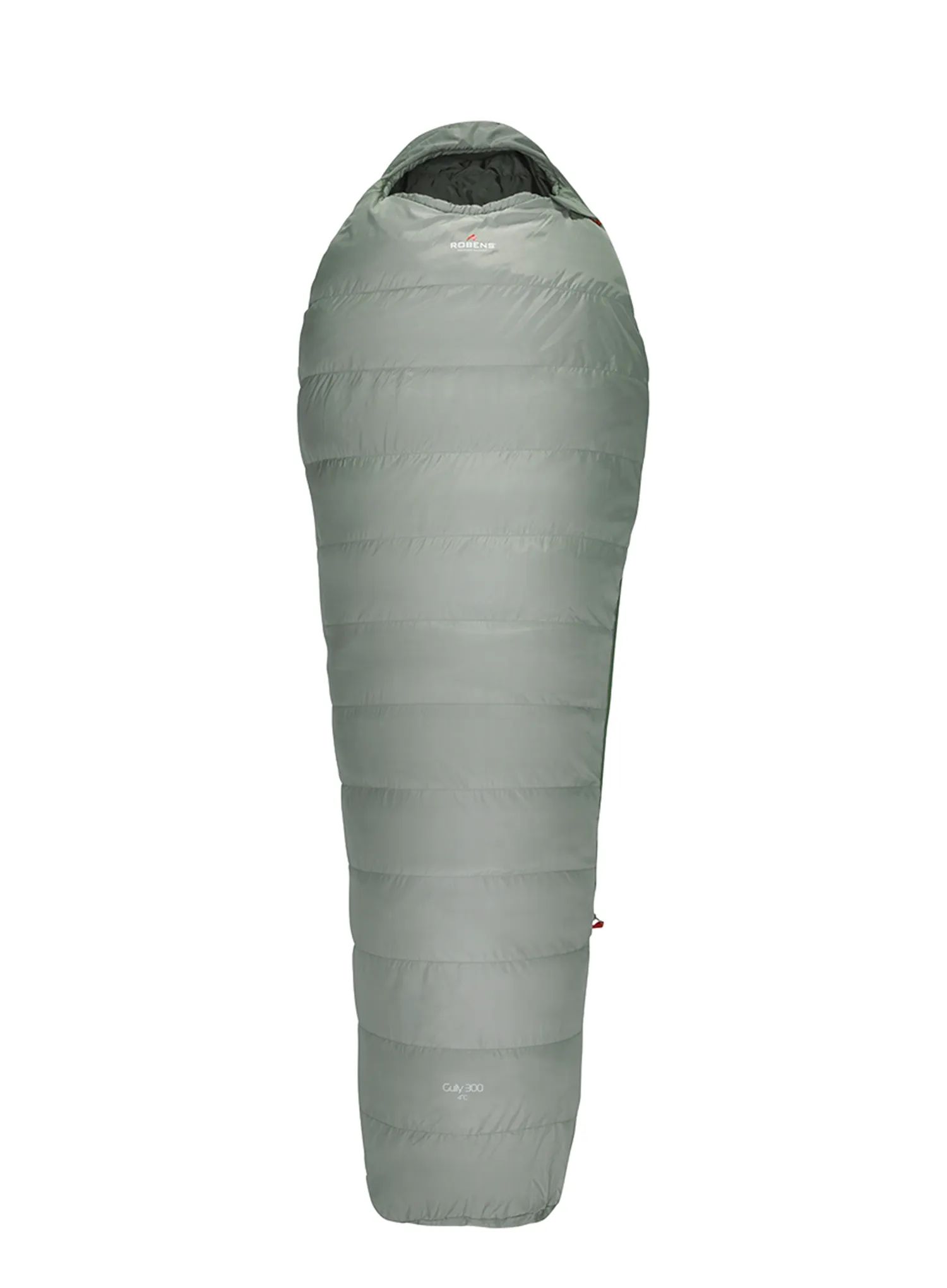 Turistický spací pytel Robens Gully 300 4C Regular (180 cm) zelený, levý