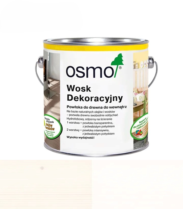 OSMO WOSK DEKORACYJNY MATOWA BIEL 3186 0,75L