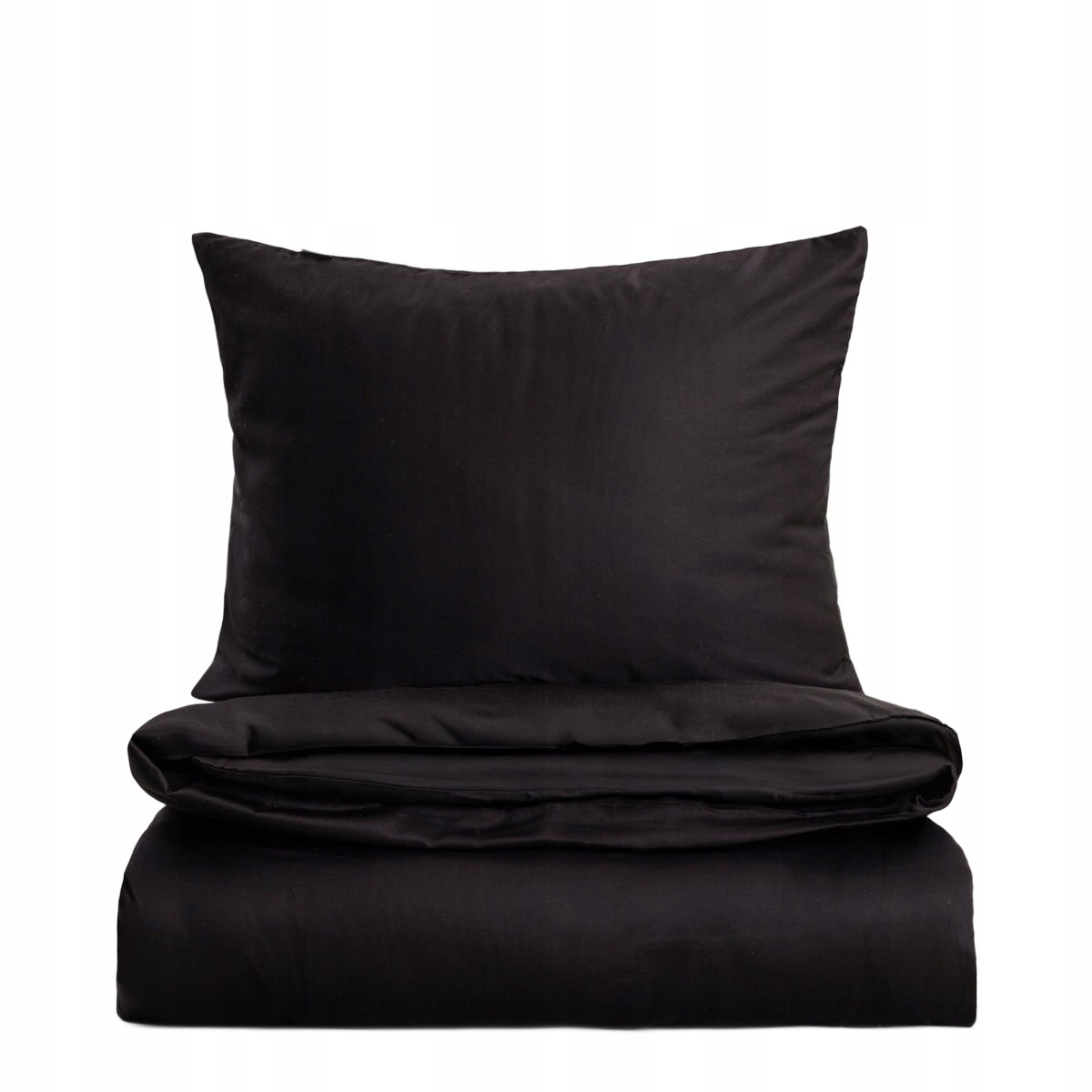 Posteľná Bielizeň Bamsa hladká z bambusového saténu čierna 220x200 2*50x60 cm Homla