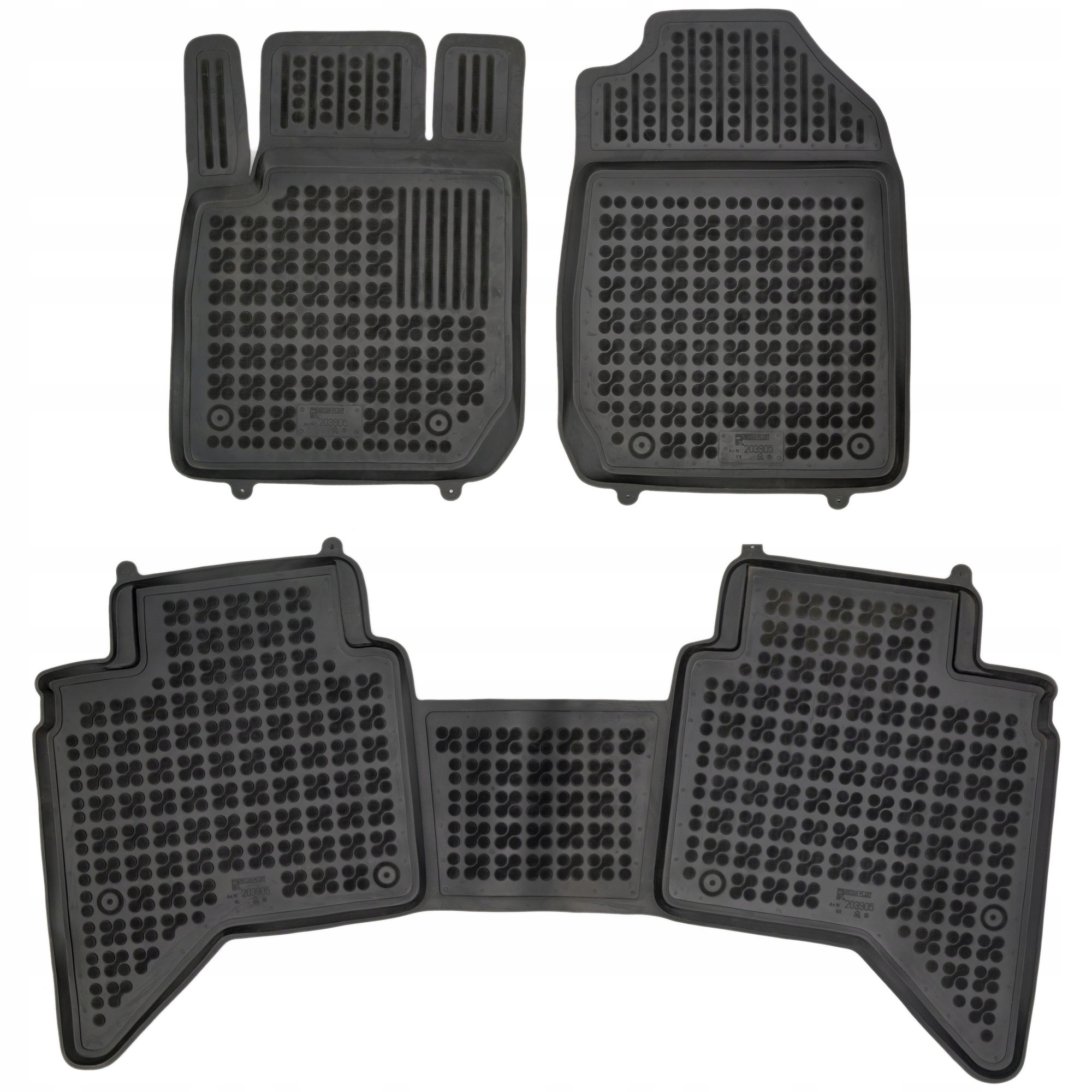 Gumové rohože Isuzu D-Max III od 2020 4 osôb s dvojitou kabínou