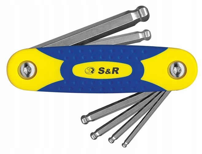 S & R набор имбусов складной 6шт. 3-10 мм.