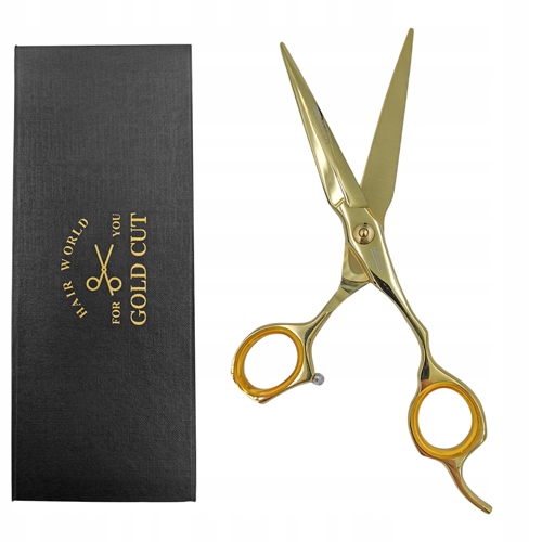 Gold Profesionální Kadeřnické Nůžky 7,0" Zlaté Gold Pouzdro NBGJ270