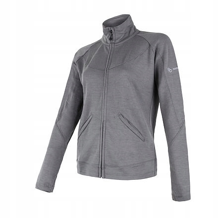 Sensor Merino Upper dámská mikina celozip šedá velikost XL