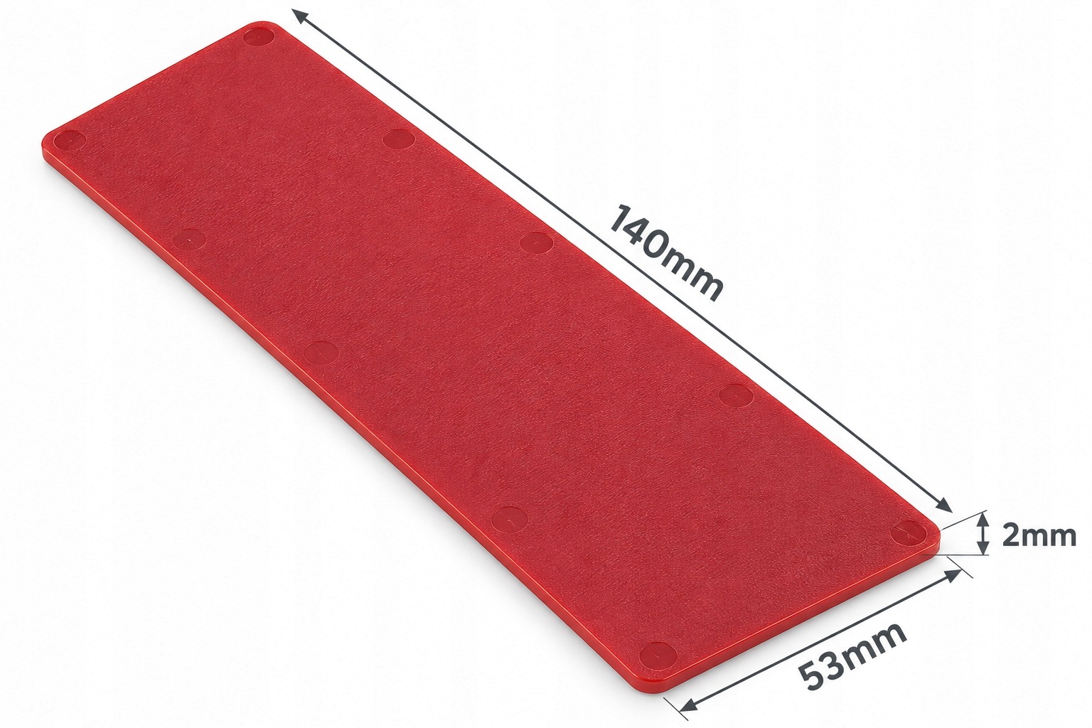 Podložky Pod Velké Zatížení 3 mm x 53 mm x 140 mm 250 kusů