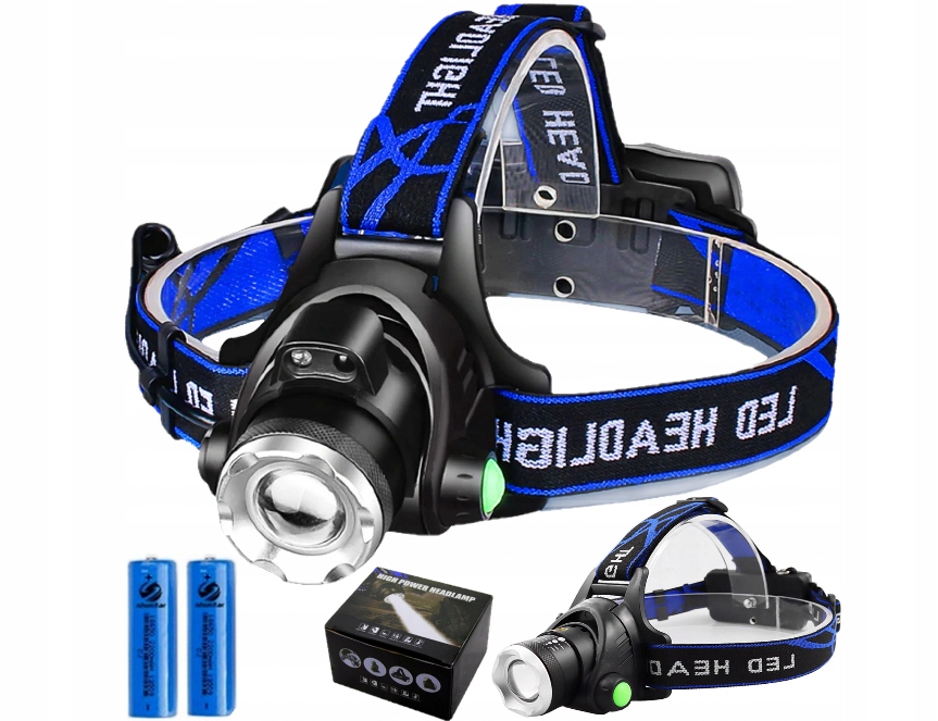 LATARKA CZOŁOWA LED ZOOM CREE XML T6 CZOŁÓWKA MOC AKUMULATOR+ ŁADOWARKA Kod producenta XA121