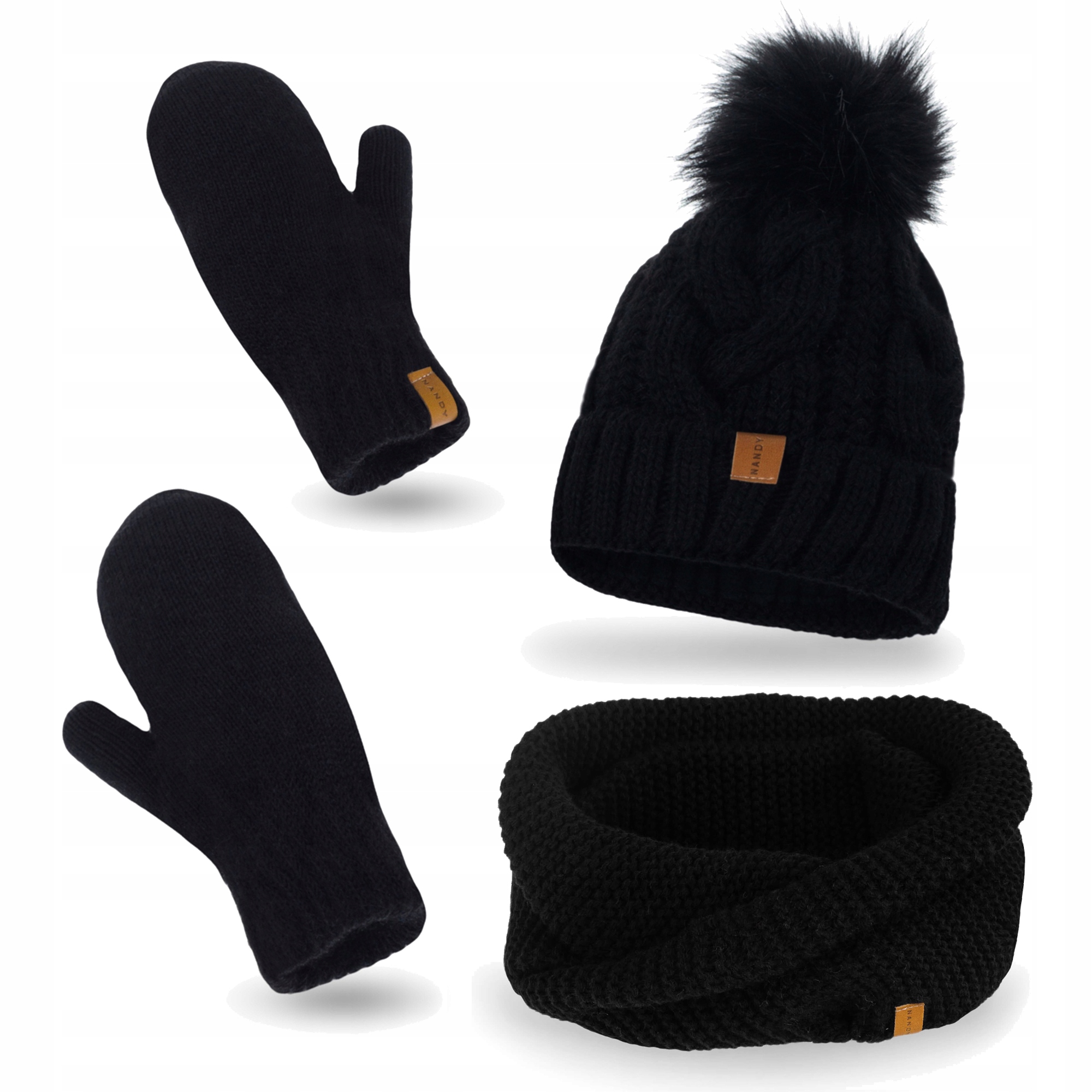 Dámská zimní sada Nandy Čepice Nákrčník rukavice, teplá zimní sada
