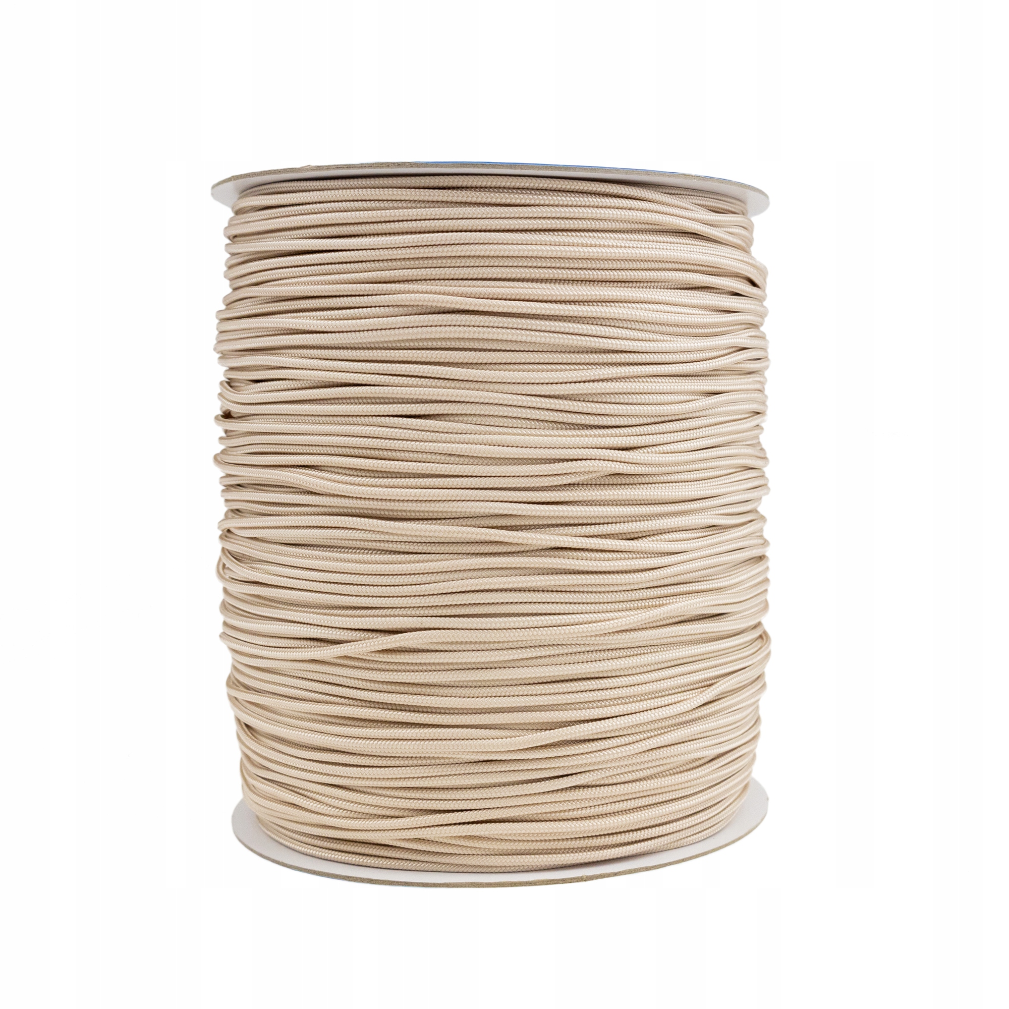 Značkový krémový rolovací provázek na rolety 2,5 mm, pletený 400 m, rolovací