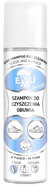 

Szampon do obuwia w piance zamsz nubuk 150 ml Emu