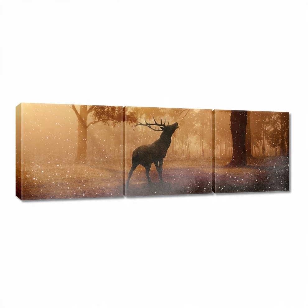 

Obrazy 120x40 Jeleń w lesie