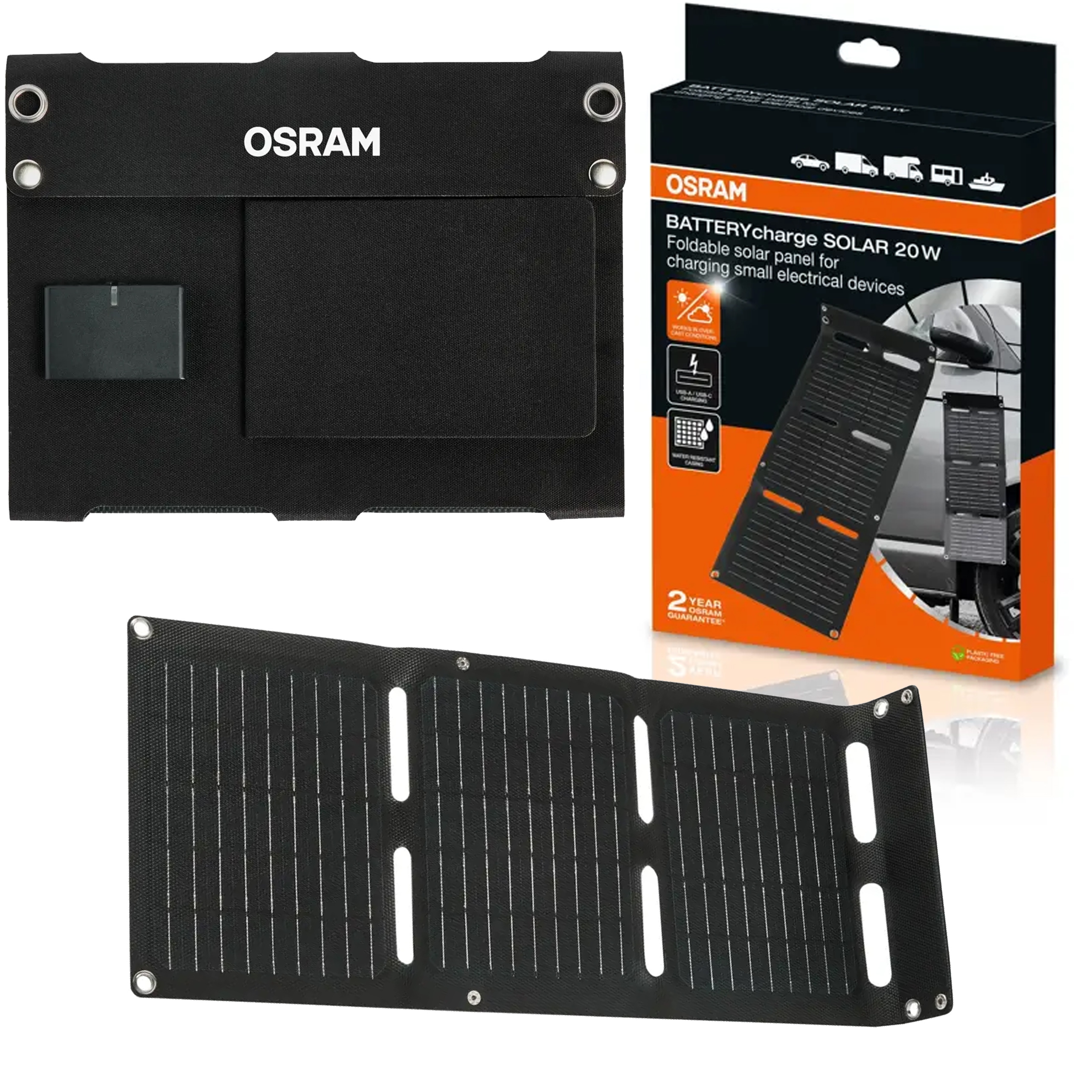 Osram BATTERYcharge Přenosný solární panel Usb-c 20W OFSP20