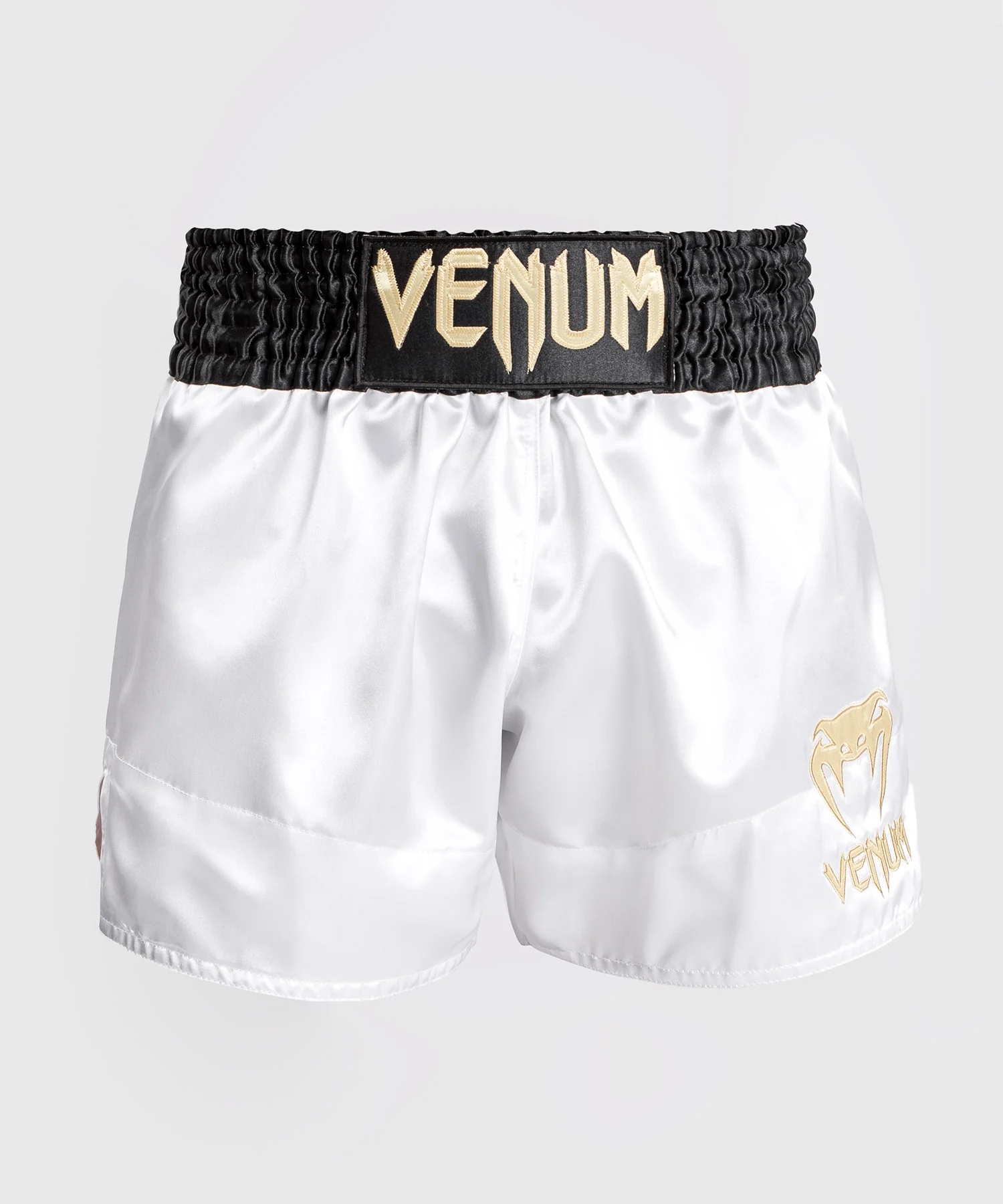 Venum Spodenki Muay Thai Classic Shorts White/Black/Gold S
