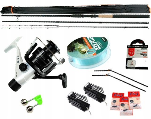 Set Grunt Jaxon feeder Rybářský Prut Naviják ZF2