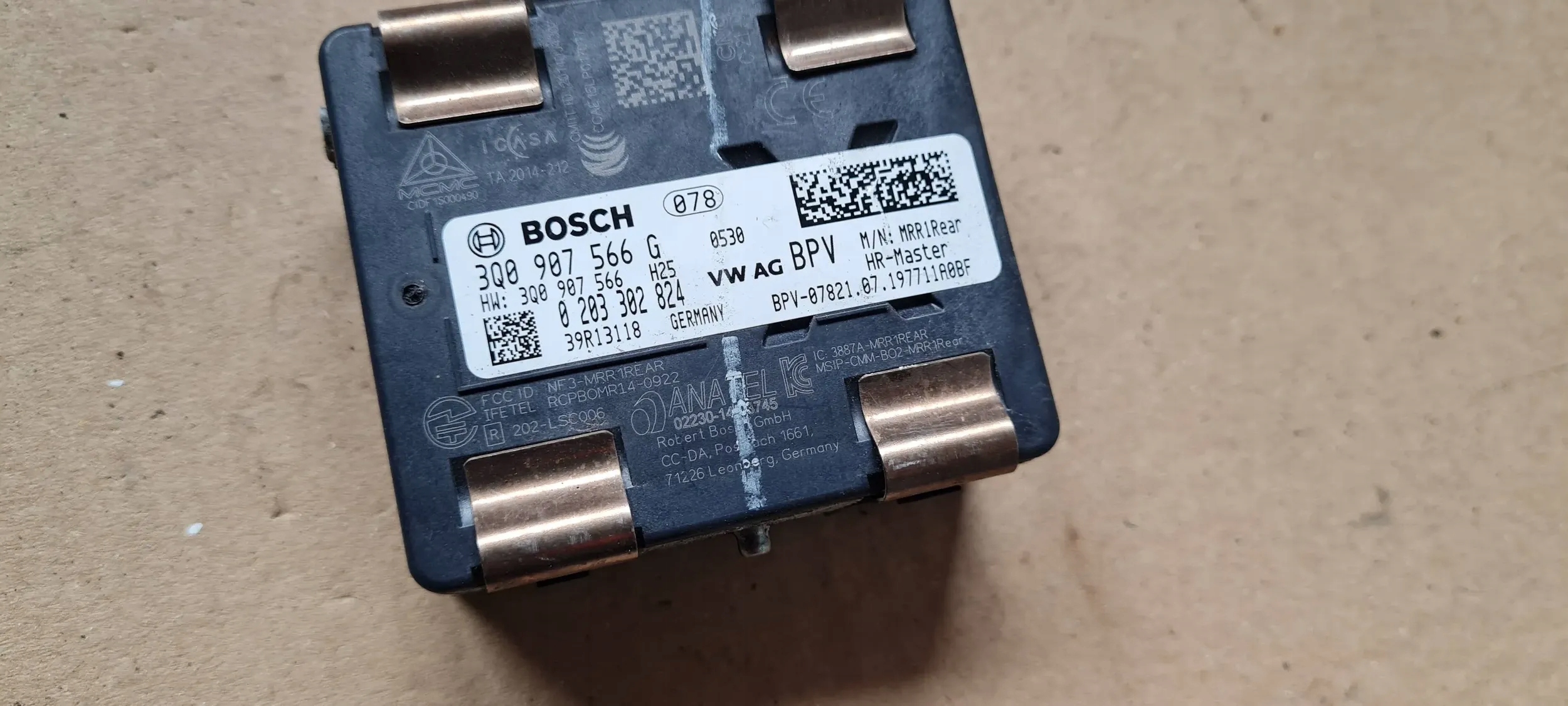 Q3 83A RADAR ACC SENSOR DISTRONIC right rear part VW AUDI 3Q0907566G