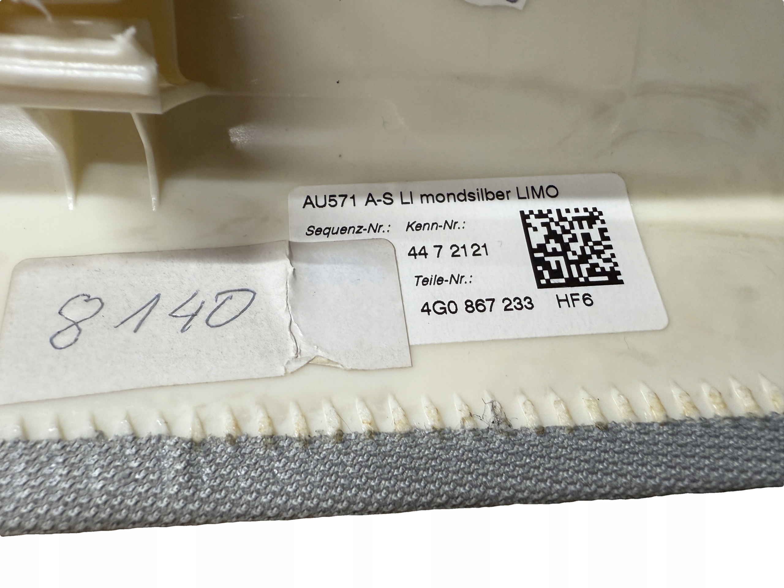 AUDI A6 4G C7 cover SLUPKA A left 4G0867233
