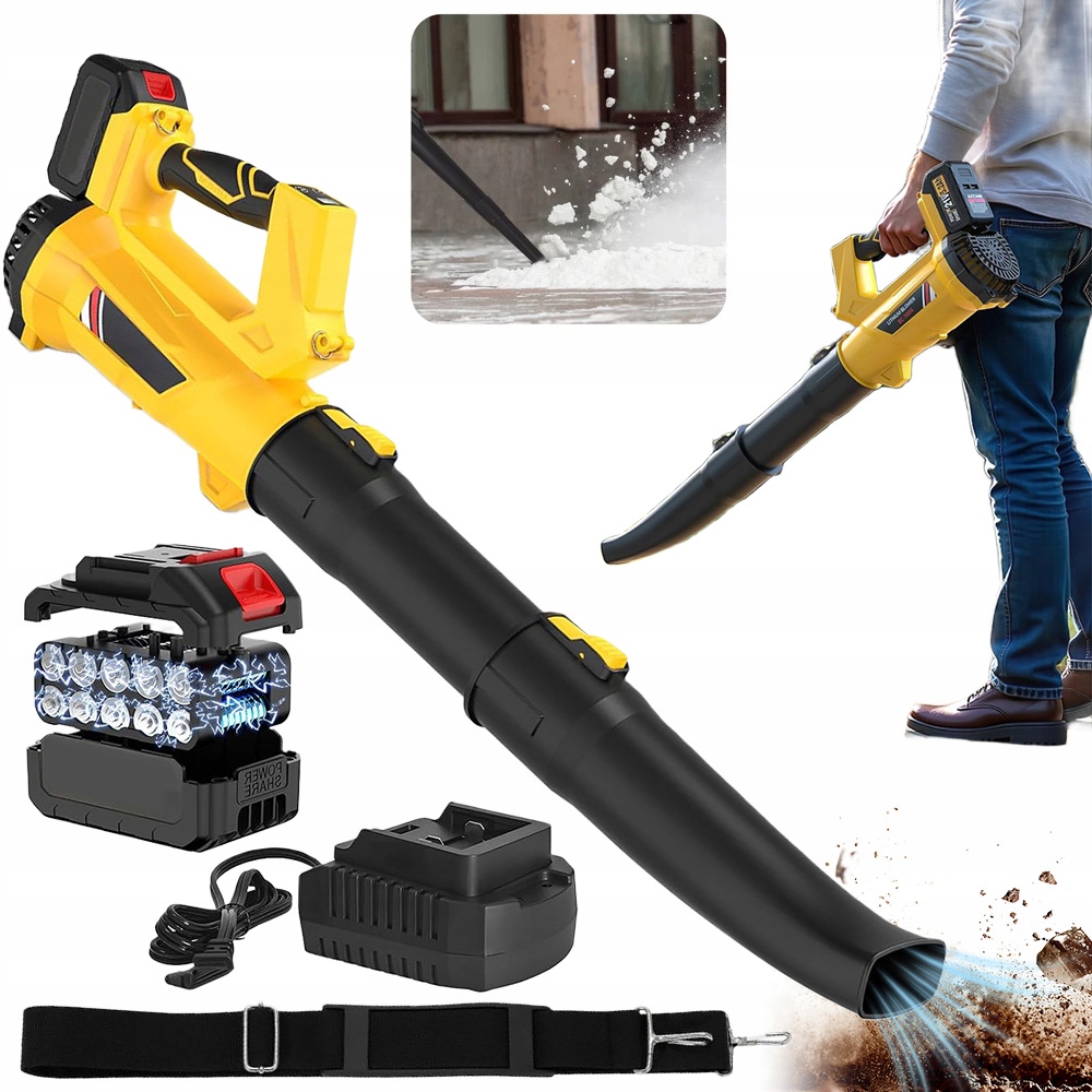 Elektrický Zahradní Vysavač 400W Foukač Drtič Listí 3V1