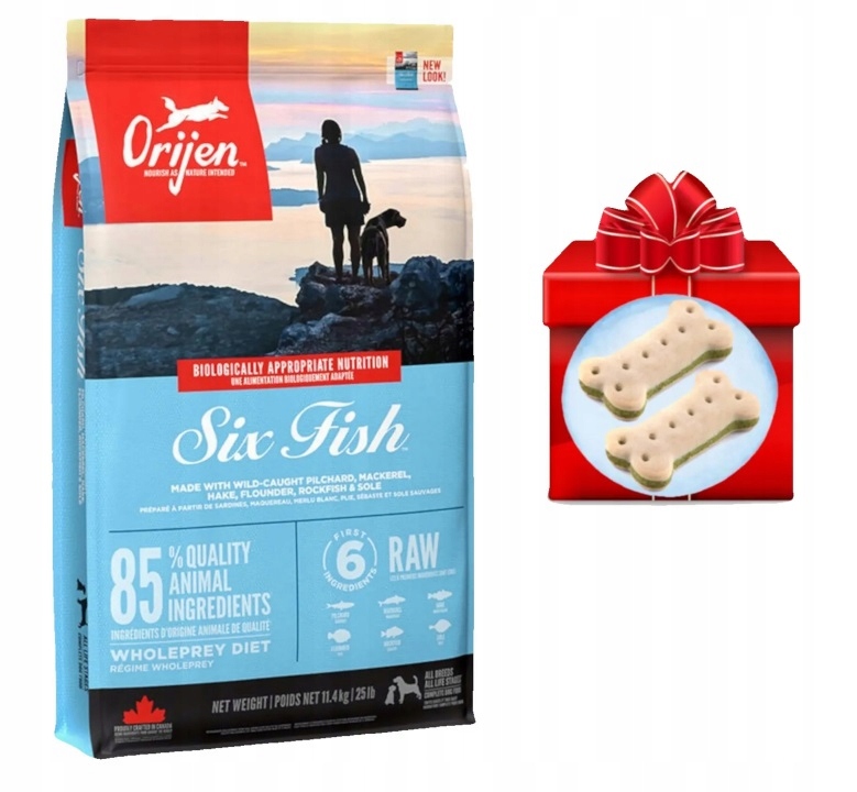 Orijen six fish dog 11,4kg