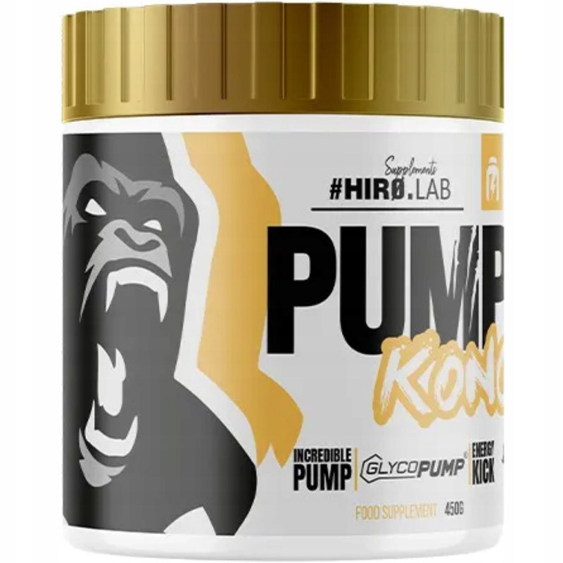 Hiro.lab Pump Kong 450g Síla Koncentrace Čerpadlo Odolnost Soustředění