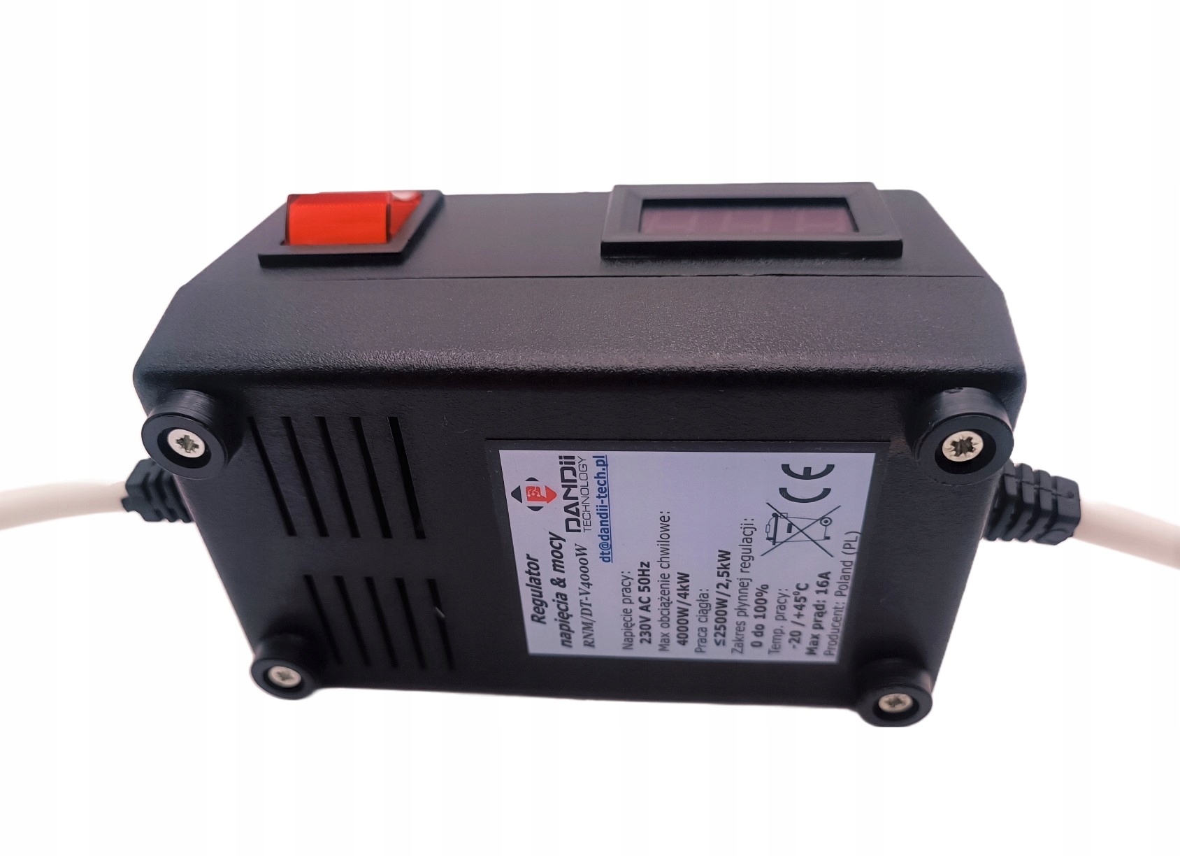 REGULATOR OBROTÓW SILNIKA 4000W 230V Wł. ZASILANIA Model RNM/DT-V4000W