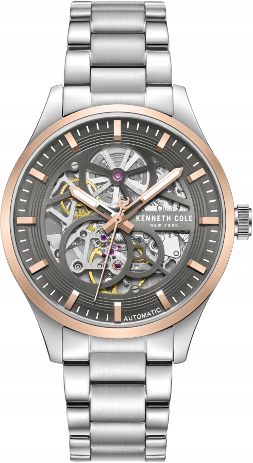 Zegarek męski Kenneth Cole KCWGY0080702 stalowy klasyczny skeleton
