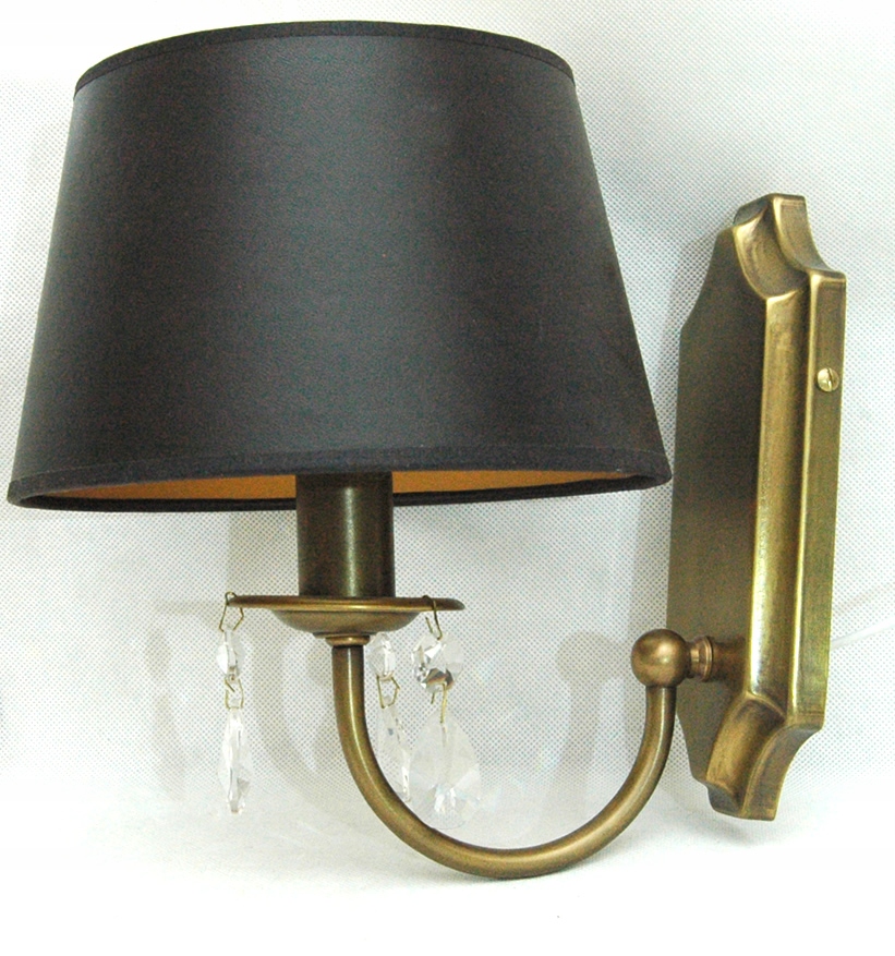 Mosadzné nástenné svietidlo, nástenná lampa z mosadze