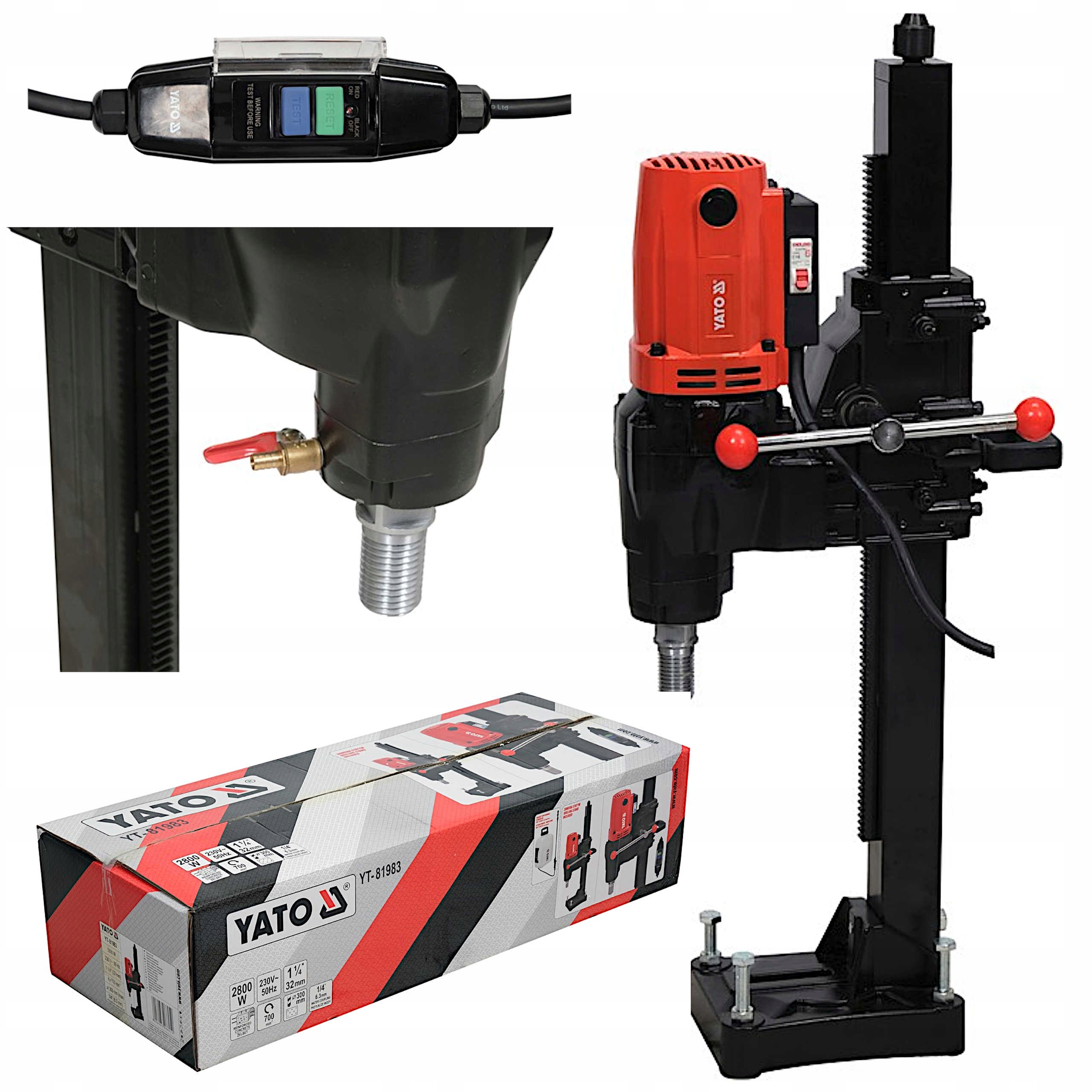 YATO WIERTNICA OTWORNICA DIAMENTOWA + STATYW