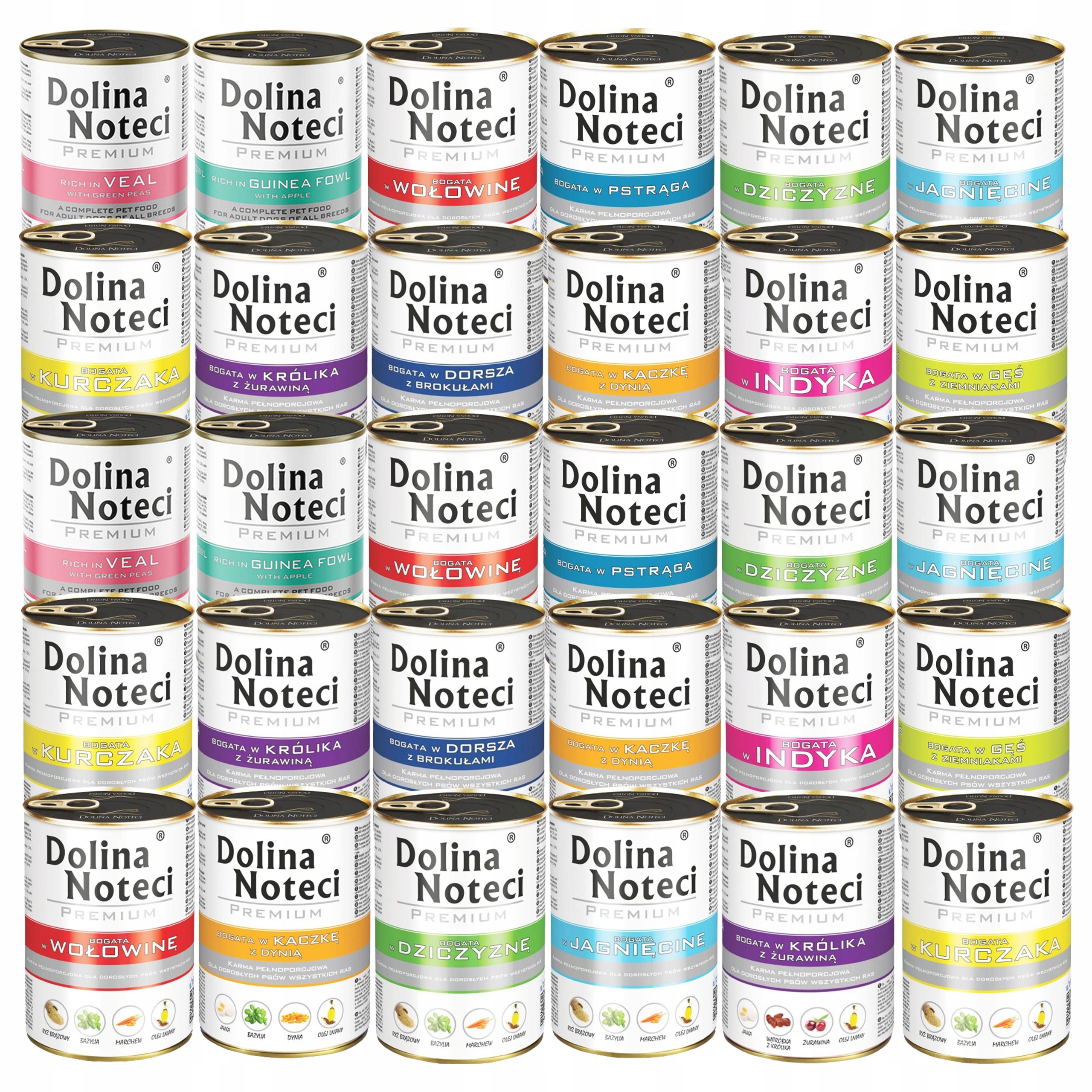 Levně Dolina Noteci Premium Mix Chutí krmivo pro psy mokré 30 x 400 g bez obilovin