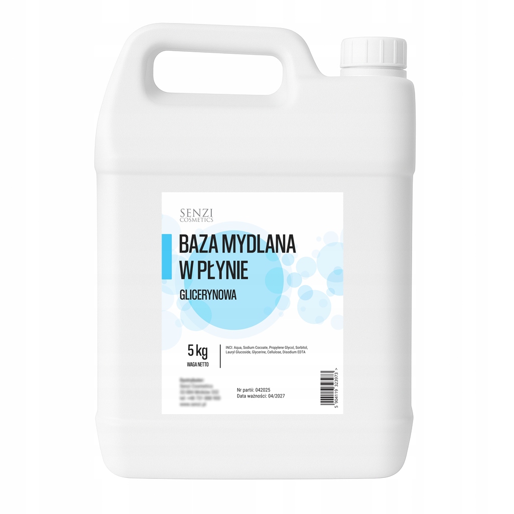 Základ Tekuté mýdlo Glycerinové Diy Bez Sls Sles 5 kg Premium