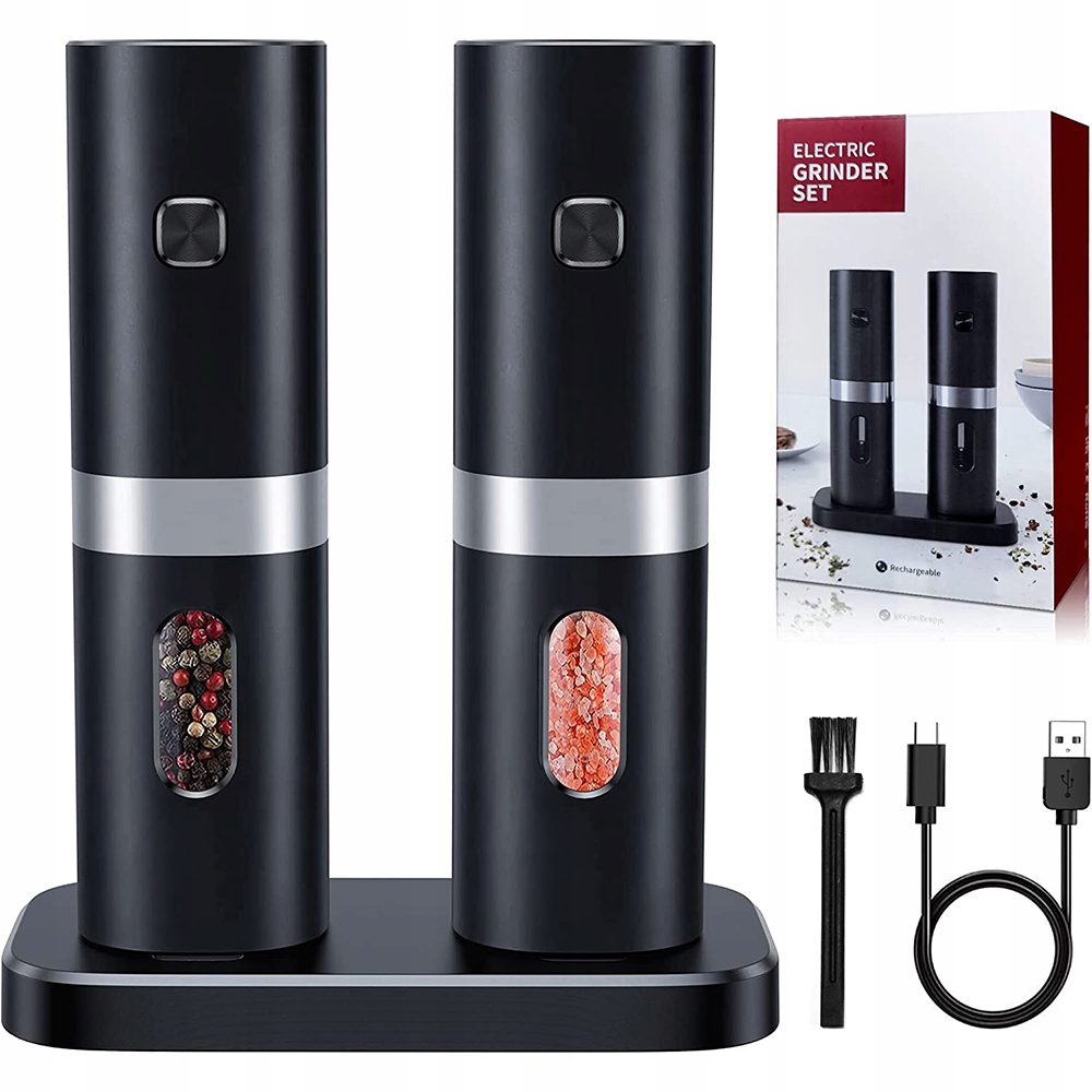 

Elektryczny Młynek Led Zestaw Do Soli Pieprzu,usb