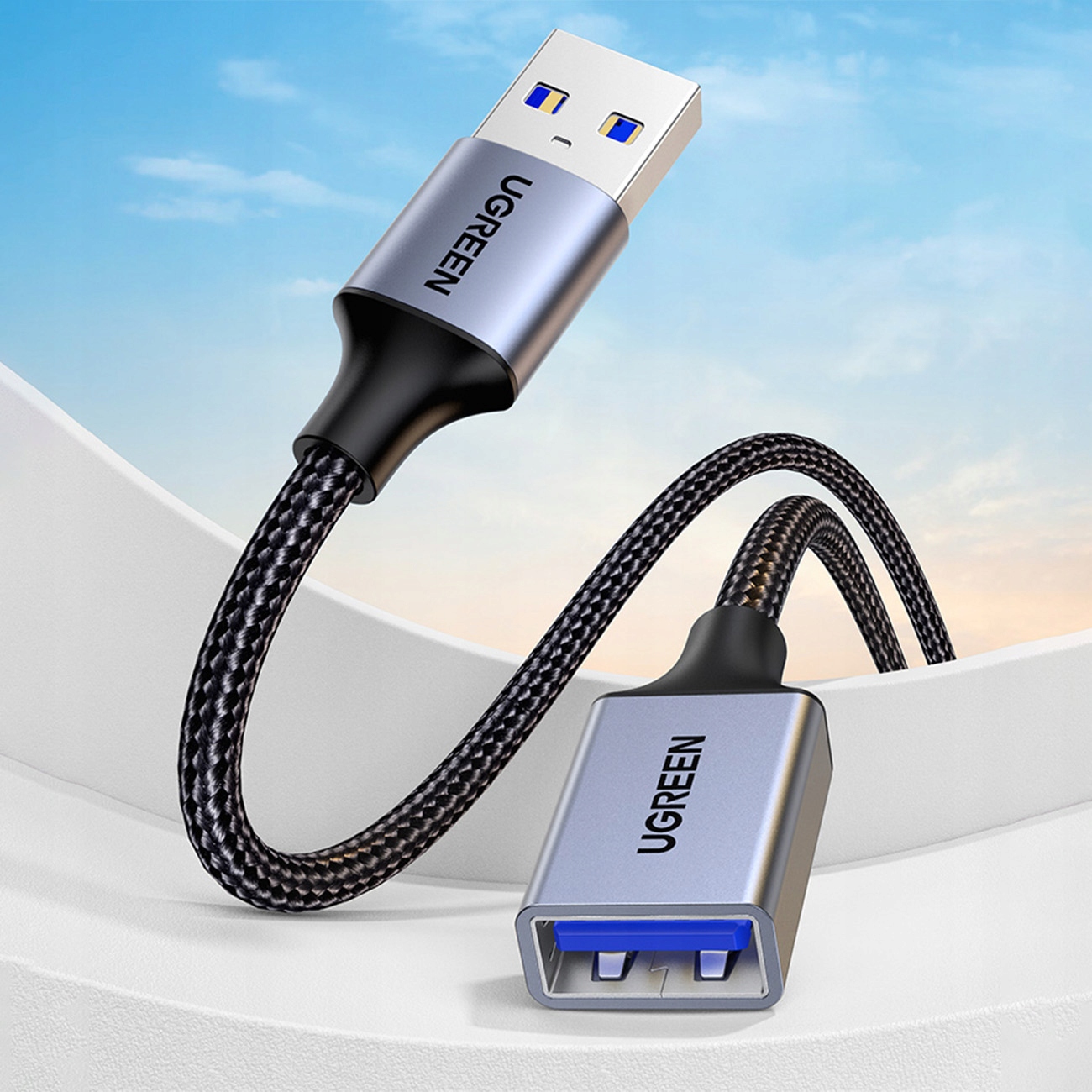 Ugreen kabel przedłużacz adapter USB-USB 1m szary Kod producenta 10495