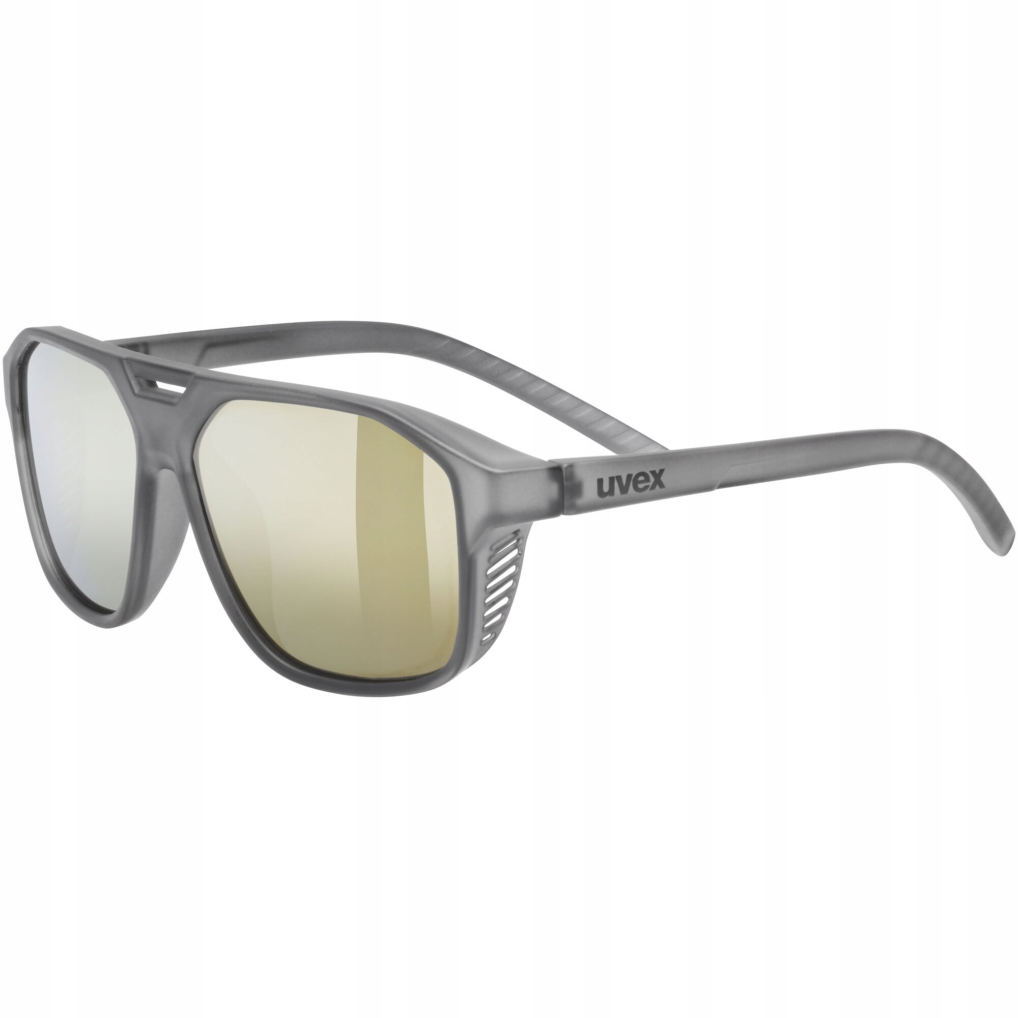 Dětské sportovní cyklistické brýle Uvex Cosmic smoke matt mirror gold S3