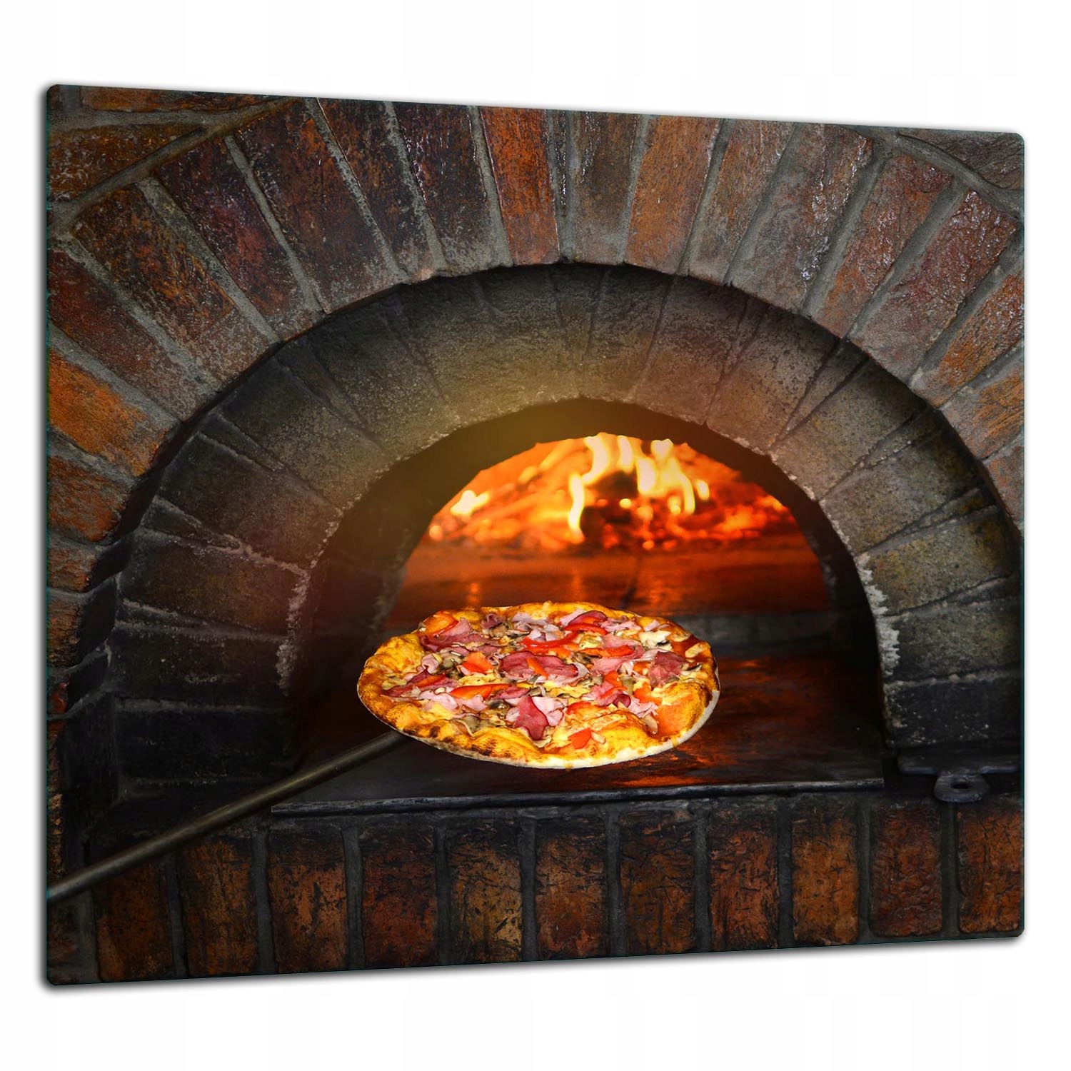 Skleněná Ochranná Deska Panel Lepidlo 65x60 Pizza