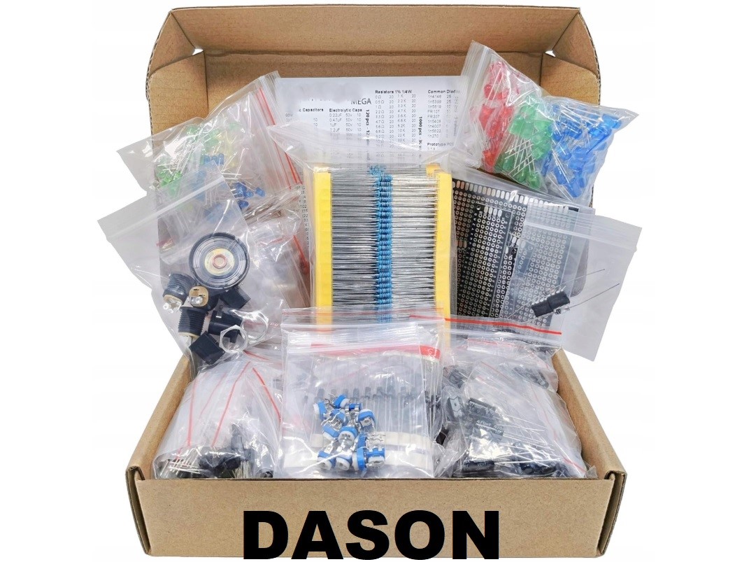 Sada elektronických součástek 1930 dílků