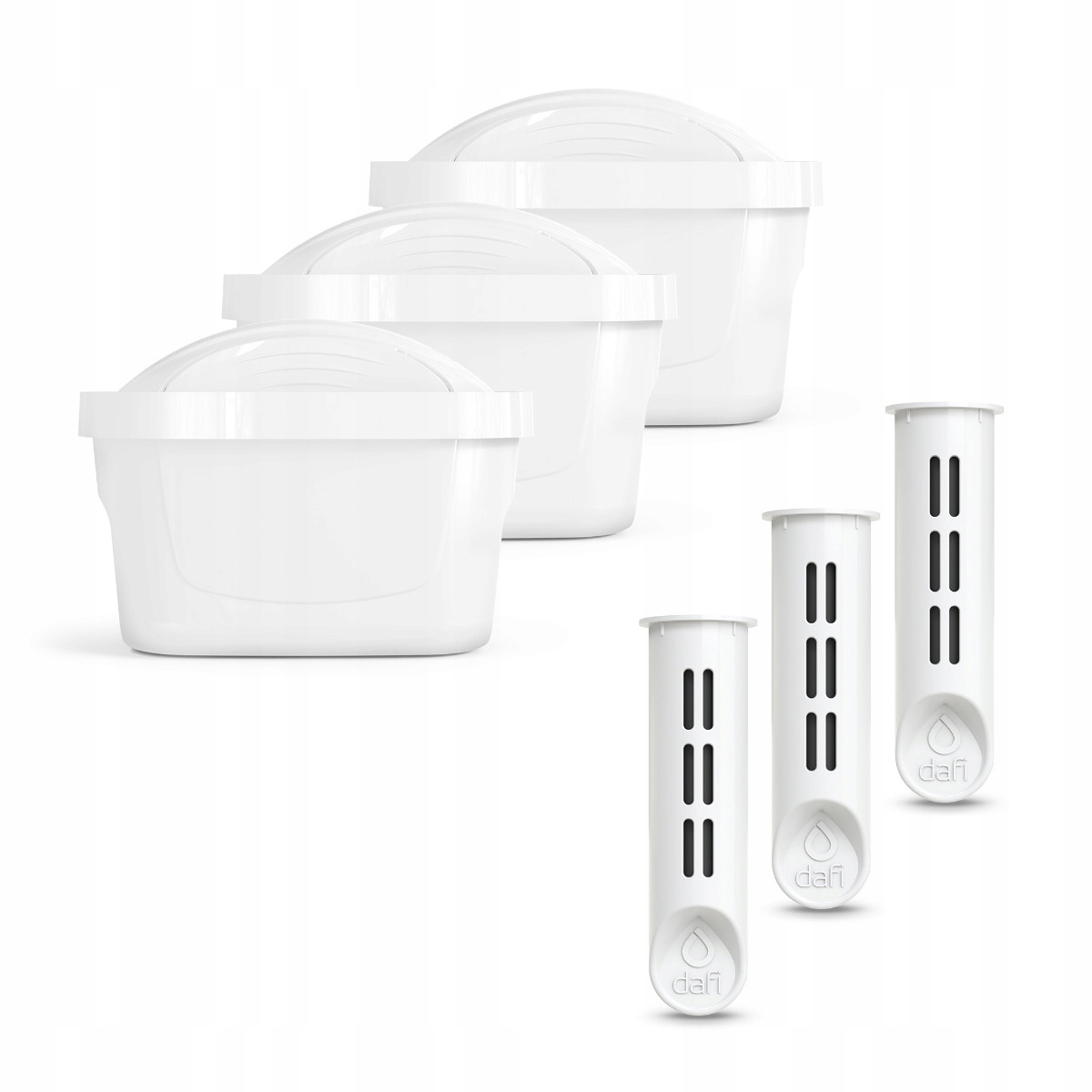 3 Wkłady Dzbankowe Unimax 3 Filtry Butelkowe Białe