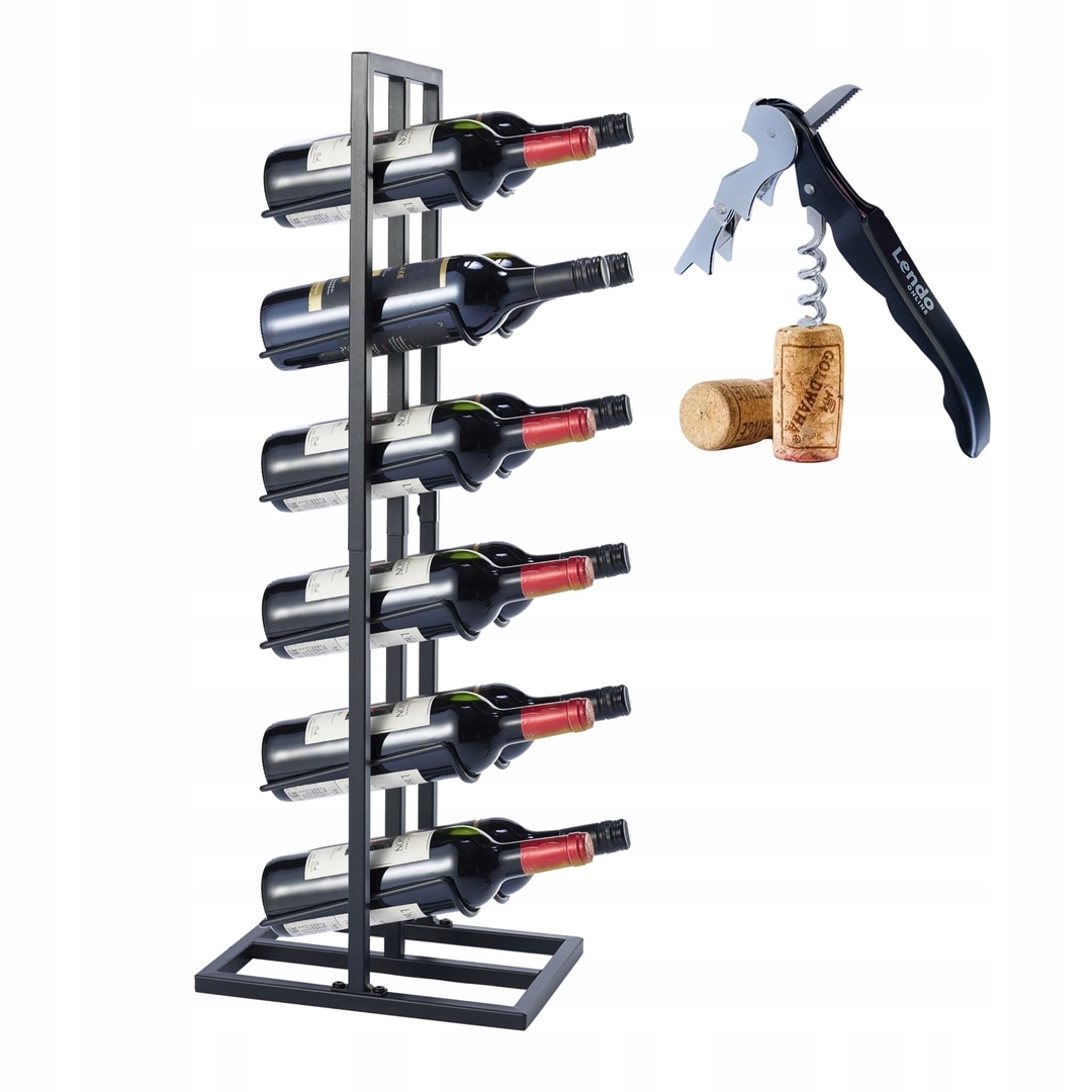 Regál Stojan Držák Na Víno Kovový 12 Lahví