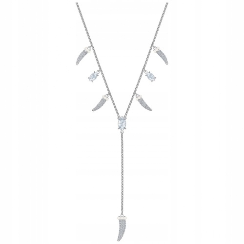 Náhrdelník Swarovski Polar Bestiary Teeth Rohy Křišťál bílý Ocel
