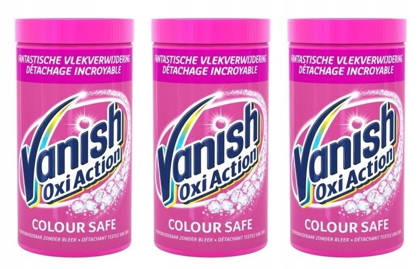 

Vanish Oxi Action Odplamiacz w Proszku 3x1,5kg