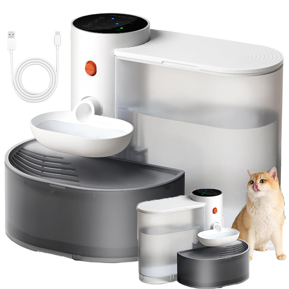 Levně Napáječka Fontána Pro Kočky Psa Automatická Napáječka Miska 3L Tichá