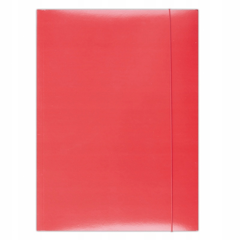 

Teczka z gumką karton A4 300gsm 3-skrz czerwona