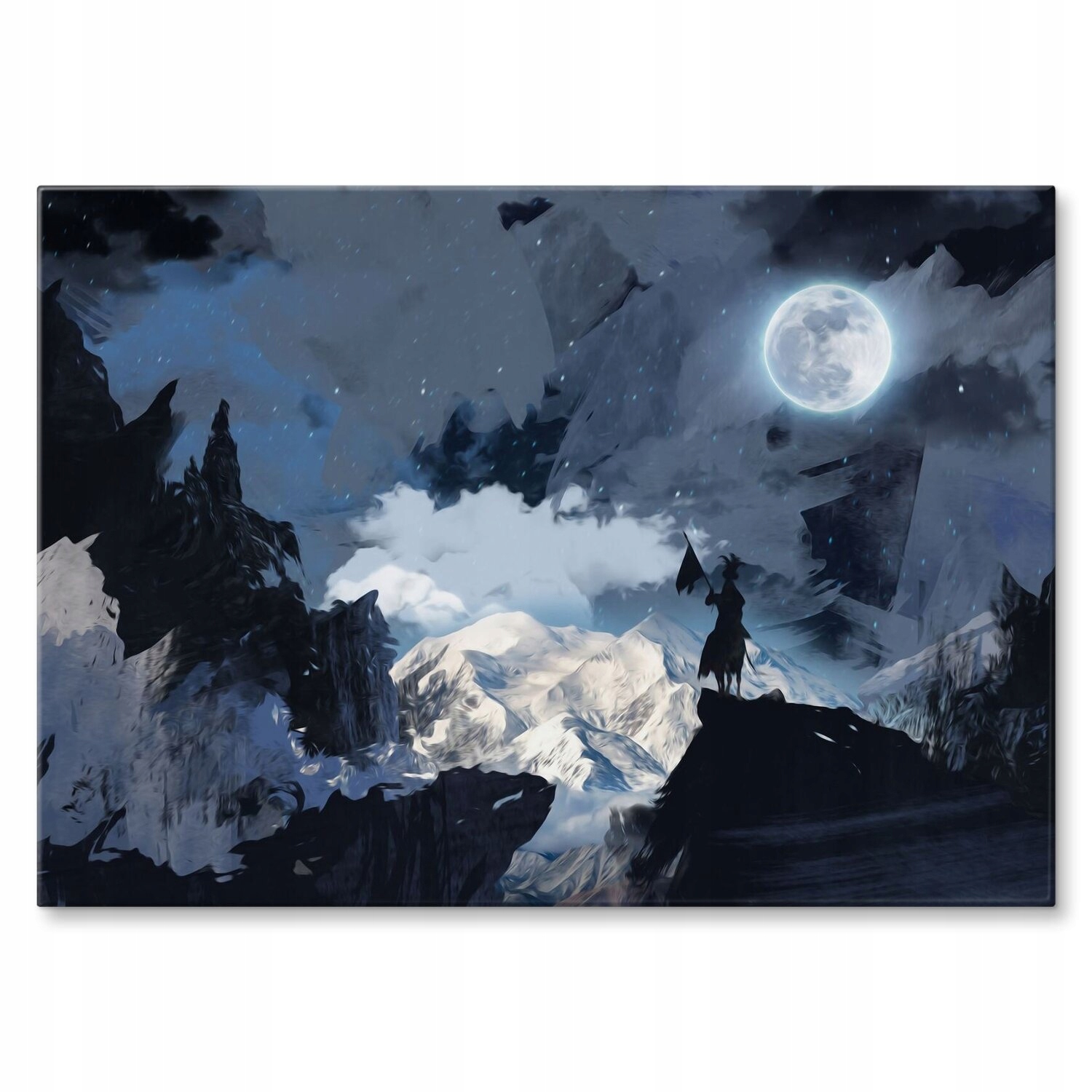 Kovový plakát Night in mountains Szyld Plech 30 x 42 cm Dárek