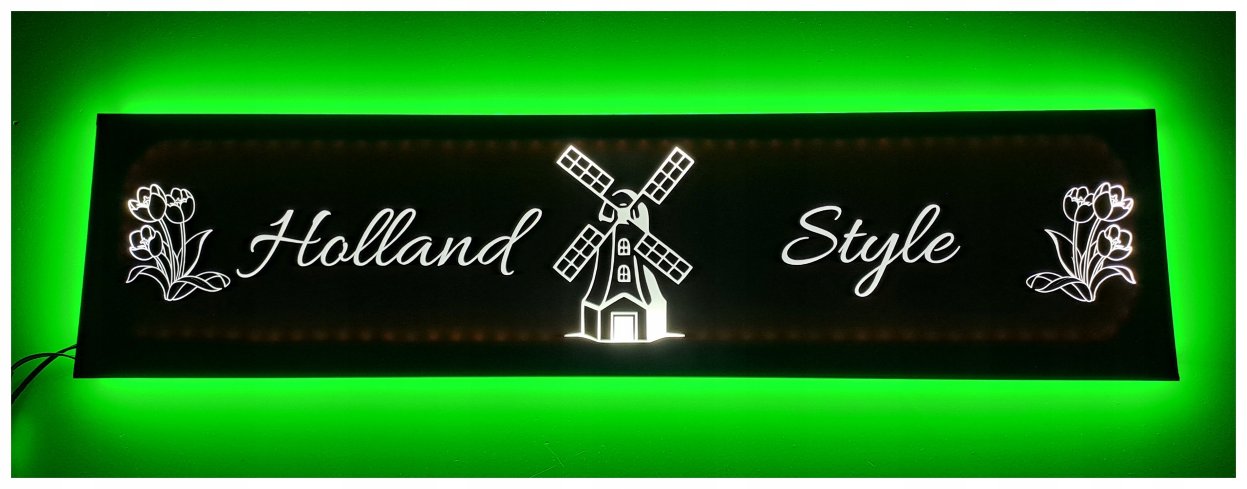 Led tabuľa Holand Style nad posteľou man daf scania s podsvietením kabíny Tir