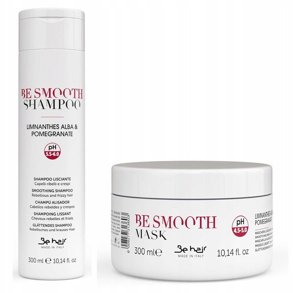 

Be Hair Be Smooth Szampon Maska Wygładzające 2x300