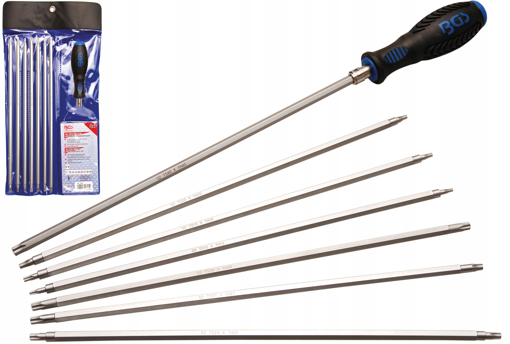 WKRĘTAK Z BITAMI - TORX, TS, 8 cz