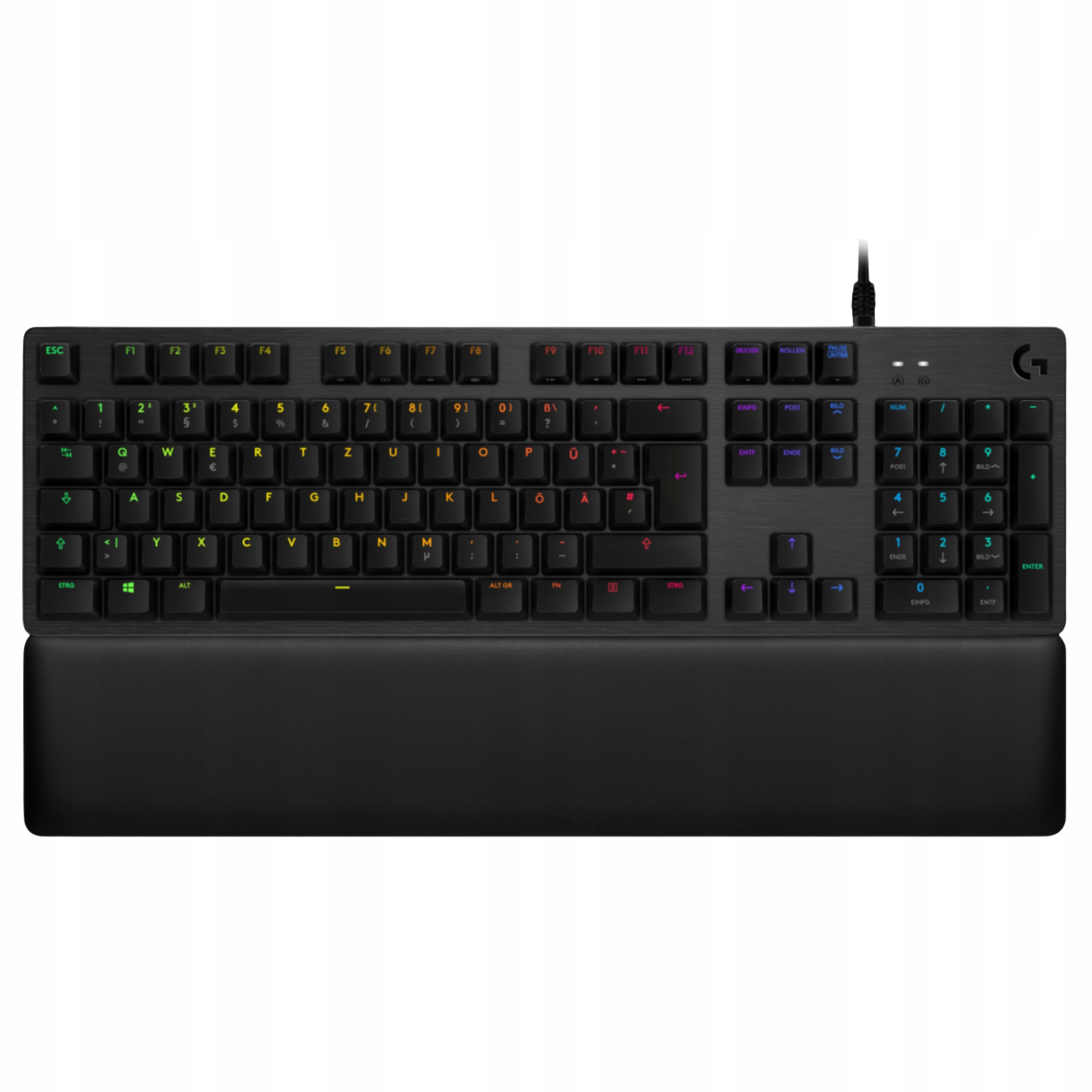 Mechaniczna klawiatura Logitech G G513 Carbon Rgb Gx Brown Tactile+podpórka