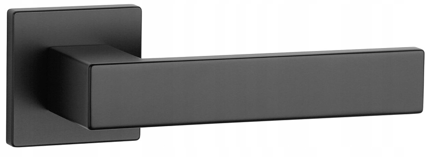 Kľučka rozeta štvorcová Pina Q Slim čierna Aprile