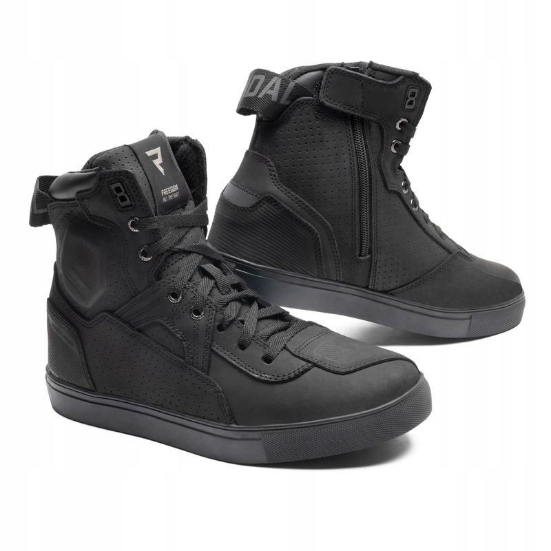 BUTY SKÓRZANE REBELHORN VANDAL BLACK/BLACK SOLE 48