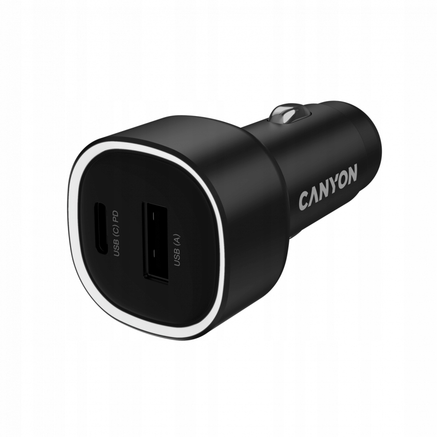 CANYON Ładowarka samochodowa OnDrive 85 PD 85W USB-A+USB-C czarna — 6