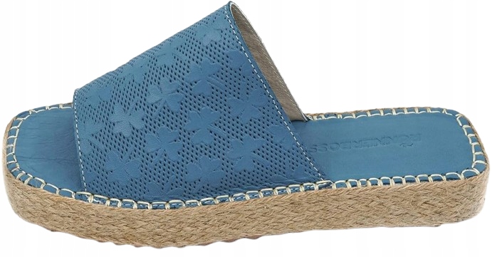 Runnerboss Nazouváky Dámské Kožené Espadrilky Modré 40 J_a